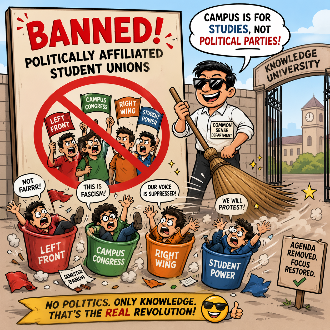 Image for Time to get rid of Jholey Student Unions?